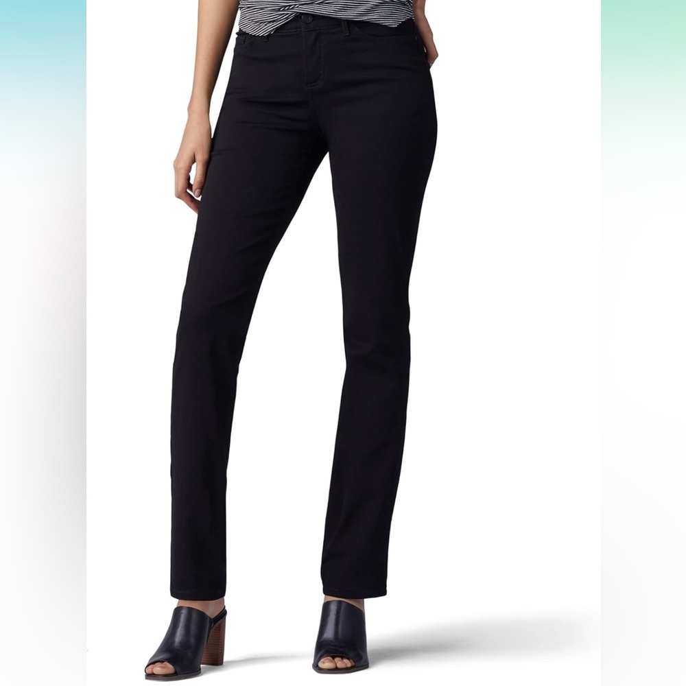Lee straight leg mid rise regular fit